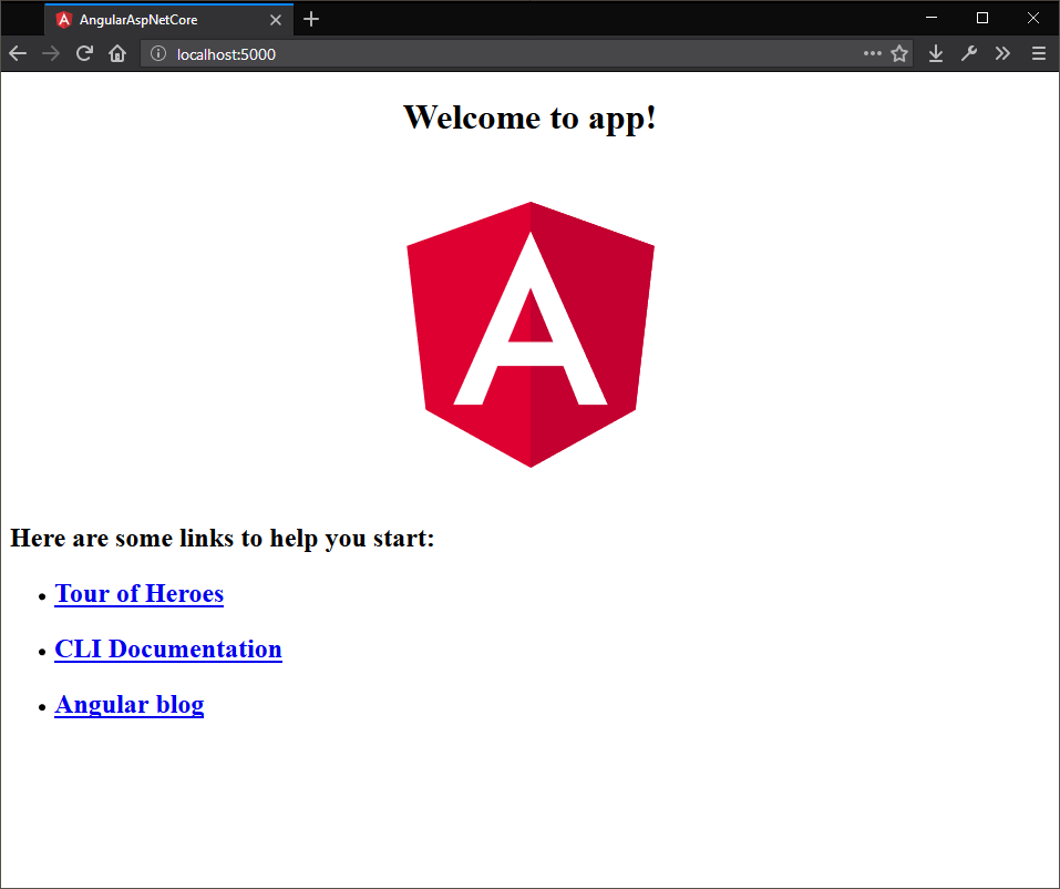 Angular app