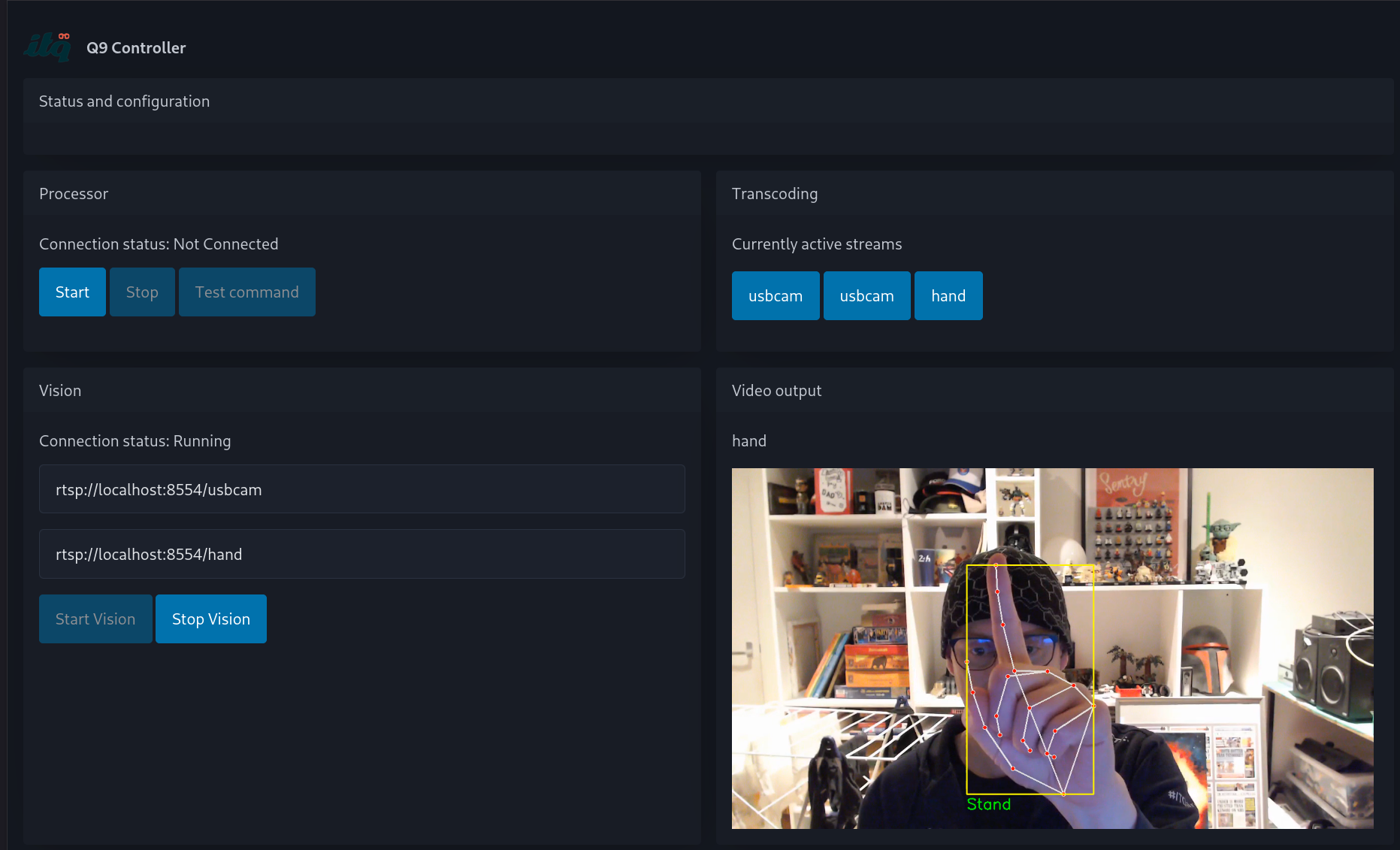 The controller dashboard